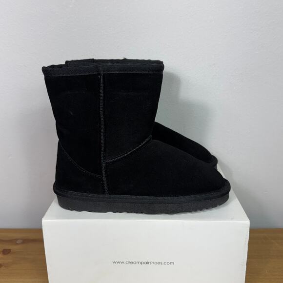 Dream Pairs Unisex Little Kids Shorty-K Boots in Black Size 2 - Picture 5 of 8